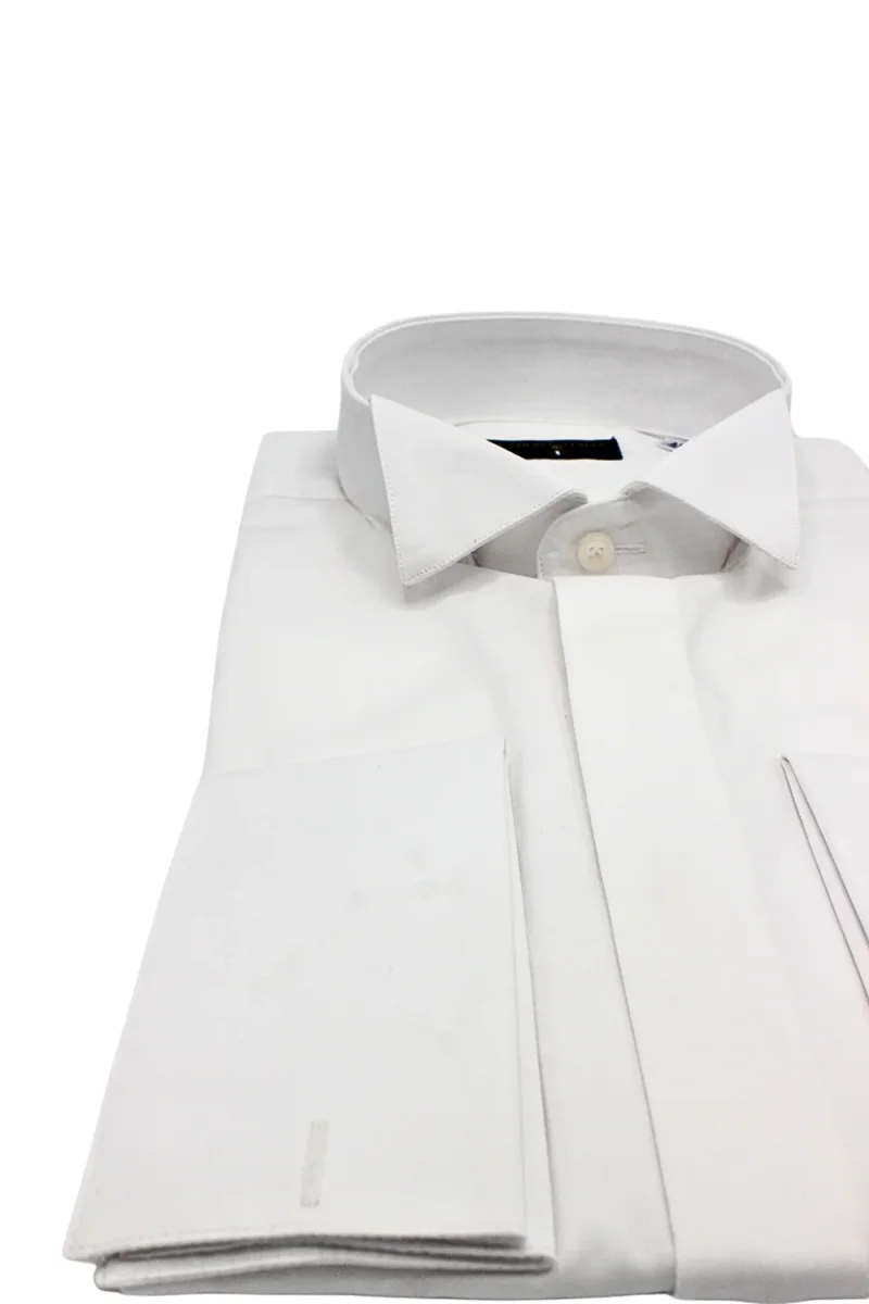 CAMICIA TWILL.100% COTONE COL.DIPLOMATICO GEMELLI - immagine 5