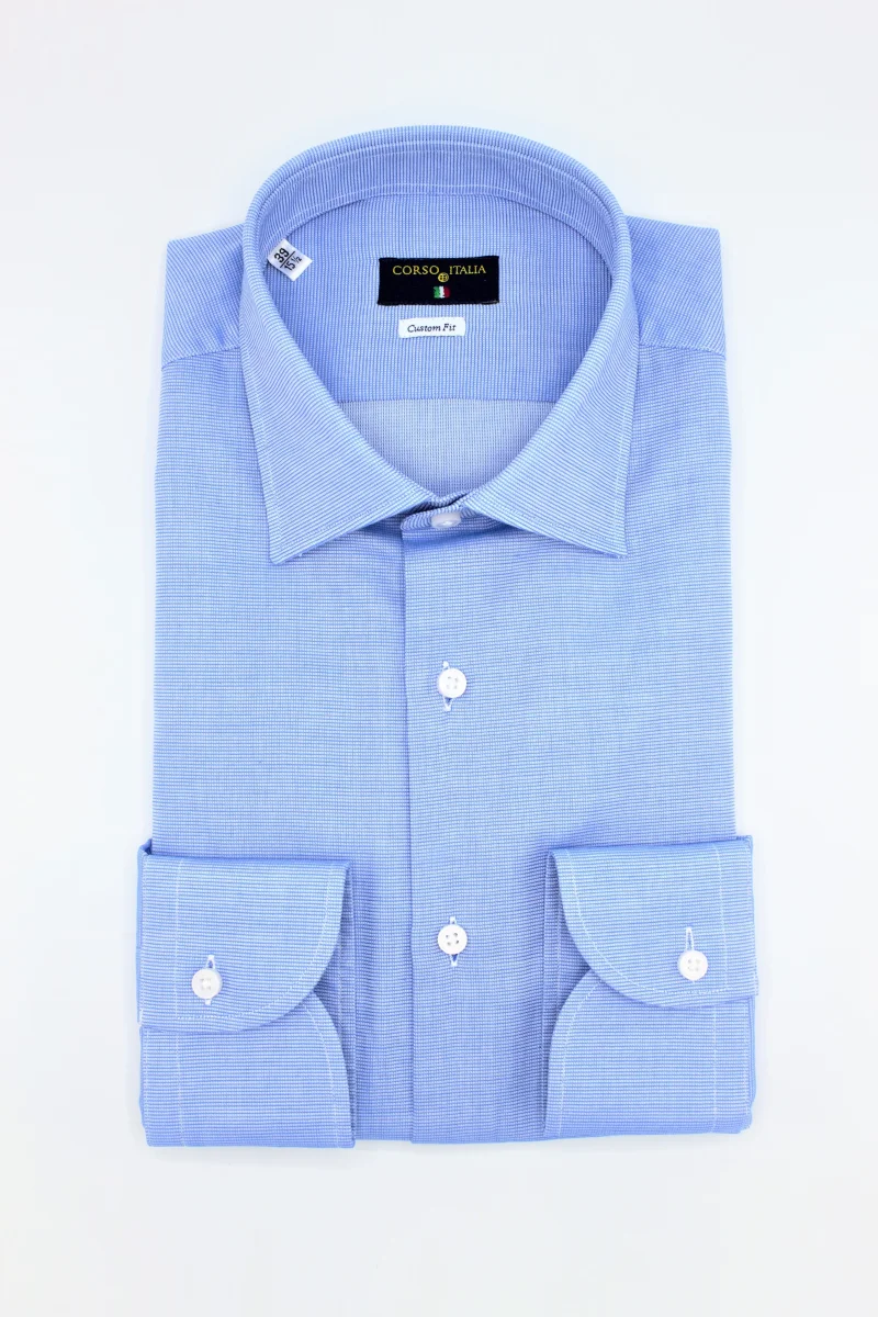 CAMICIA PIQUET 100% COTONE-COMPACT- COMFORT - immagine 6