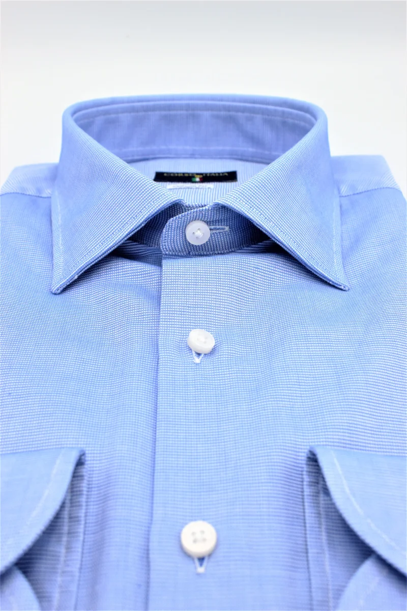 CAMICIA PIQUET 100% COTONE-COMPACT- COMFORT - immagine 7