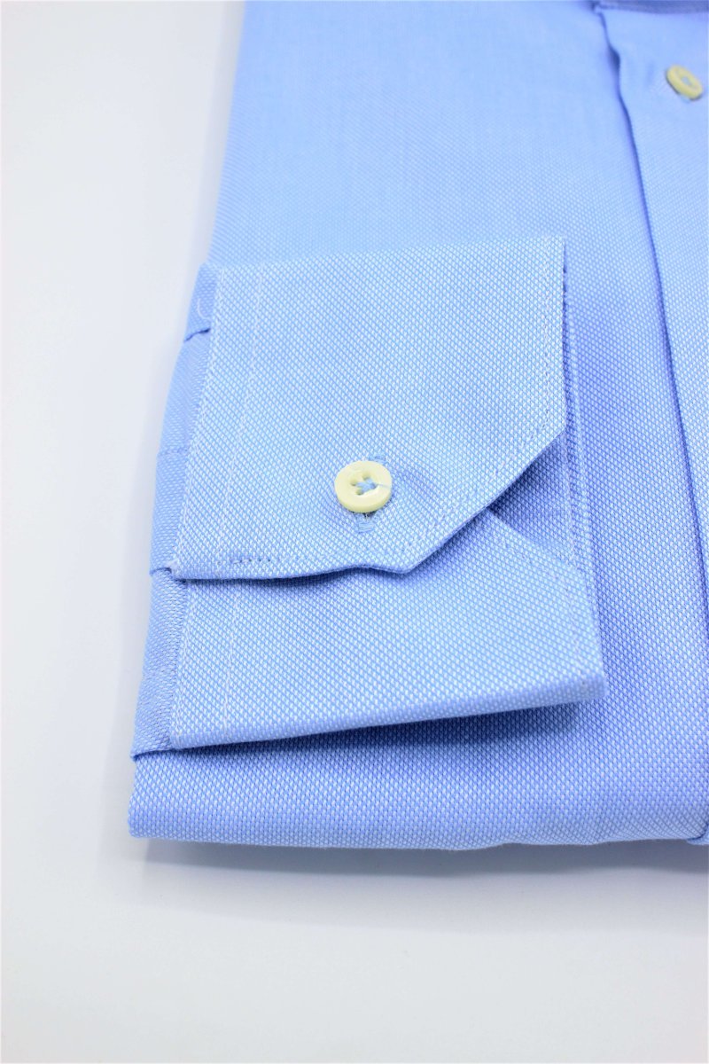 CAMICIA OXFORD COLLO FRANCESE CON RIPRESE - immagine 4