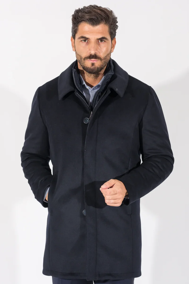 CAPPOTTO LANA E CASHMERE CON PETTORINA - immagine 2
