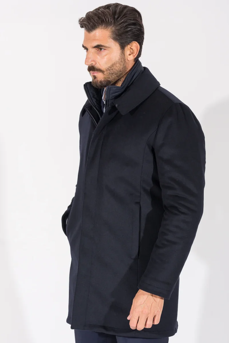 CAPPOTTO LANA E CASHMERE CON PETTORINA - immagine 8