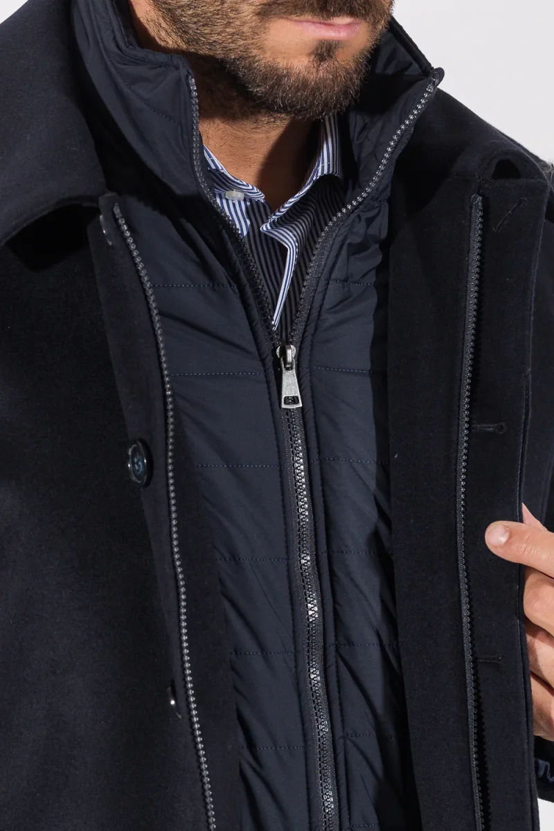 CAPPOTTO LANA E CASHMERE CON PETTORINA - immagine 9