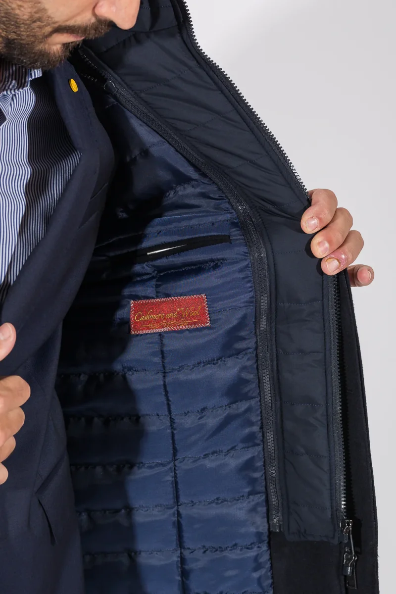CAPPOTTO LANA E CASHMERE CON PETTORINA - immagine 5