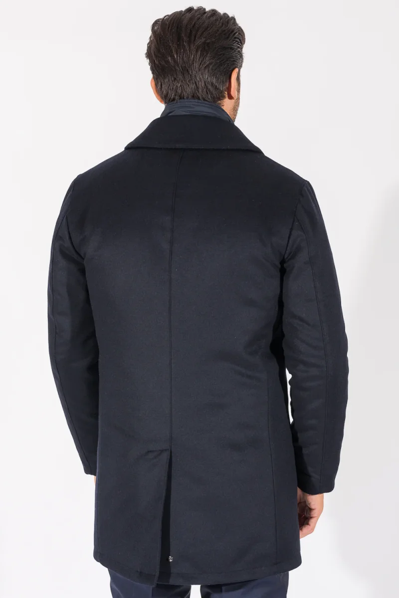 CAPPOTTO LANA E CASHMERE CON PETTORINA - immagine 6