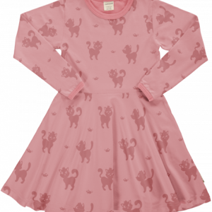 Abito manica lunga rosa Gatto
