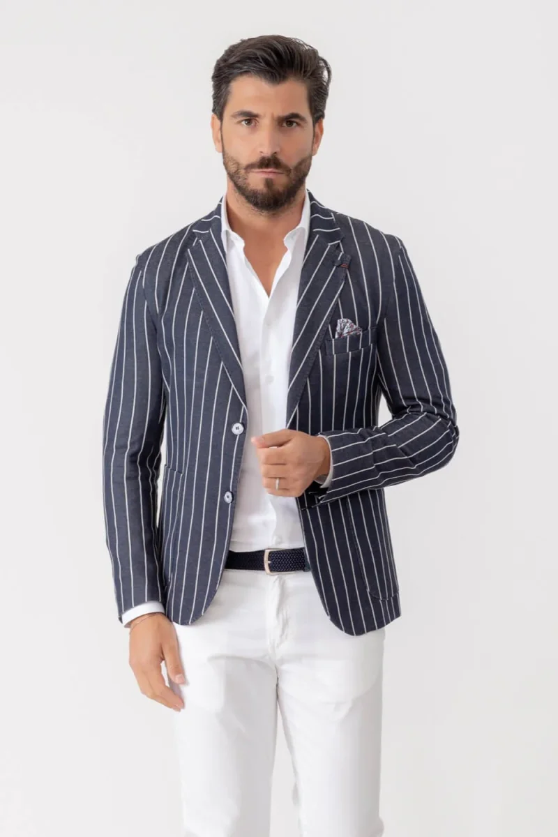 GIACCA SENZA SPALLINE JERSEY GESSATA MISTO COTONE - immagine 8