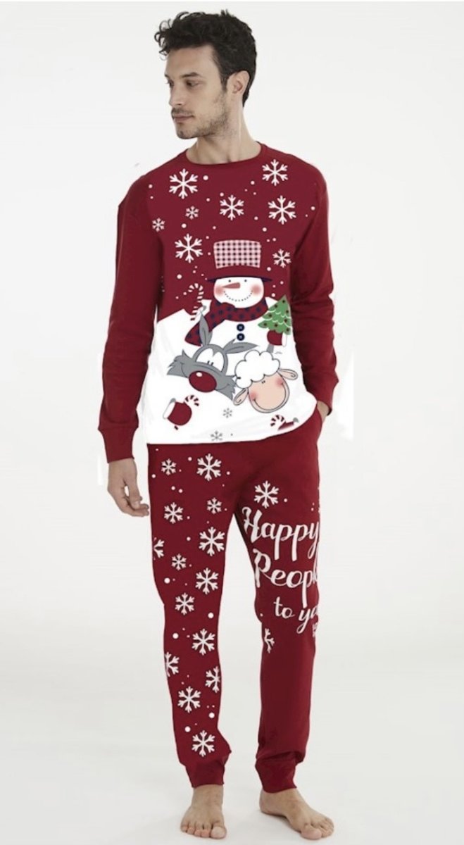 HAPPY PEOPLE pigiama girocollo uomo 5568