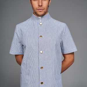 Giacca Greg rigato blu