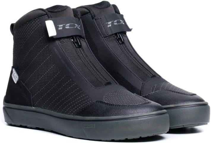 Ikasu 2 Wp Sneaker Moto Impermeabili Uomo - Nero/Bianco