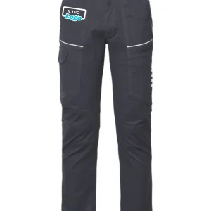 PANTALONE UOMO DA LAVORO MULTITASCHE CON LOGO LATO TASCA GAMBA DESTRA