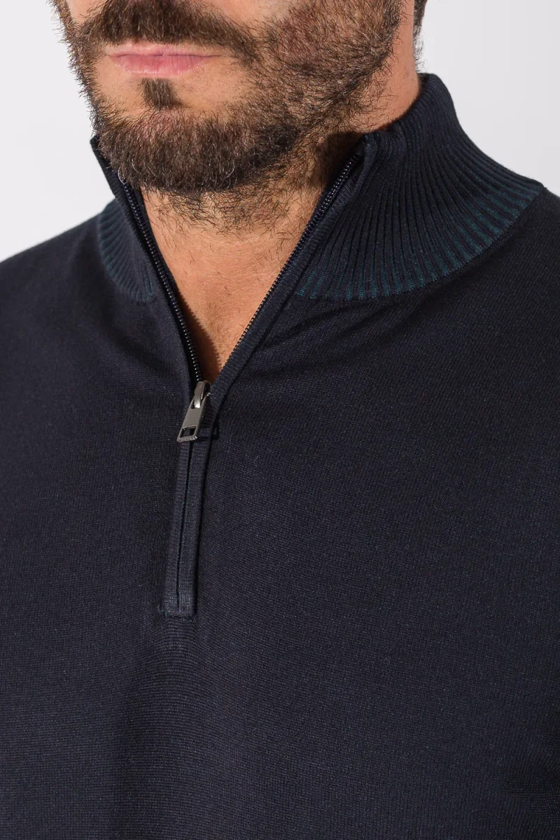 MAGLIA MEZZA ZIP VISCOSA - immagine 9