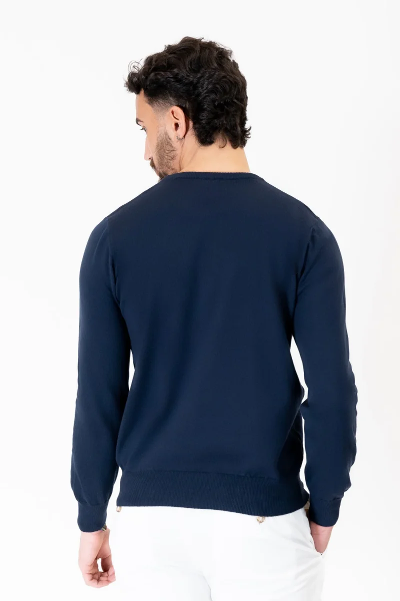 MAGLIA GIROCOLLO COTONE NIDO D'APE - immagine 9