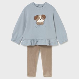 MAYORAL Completo leggings e felpa neonata Topo