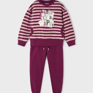 MAYORAL Tuta felpata 2 pezzi bambina 4862 Mora