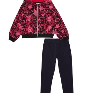 NATH KIDS set maglia manica lunga e pantalone RED