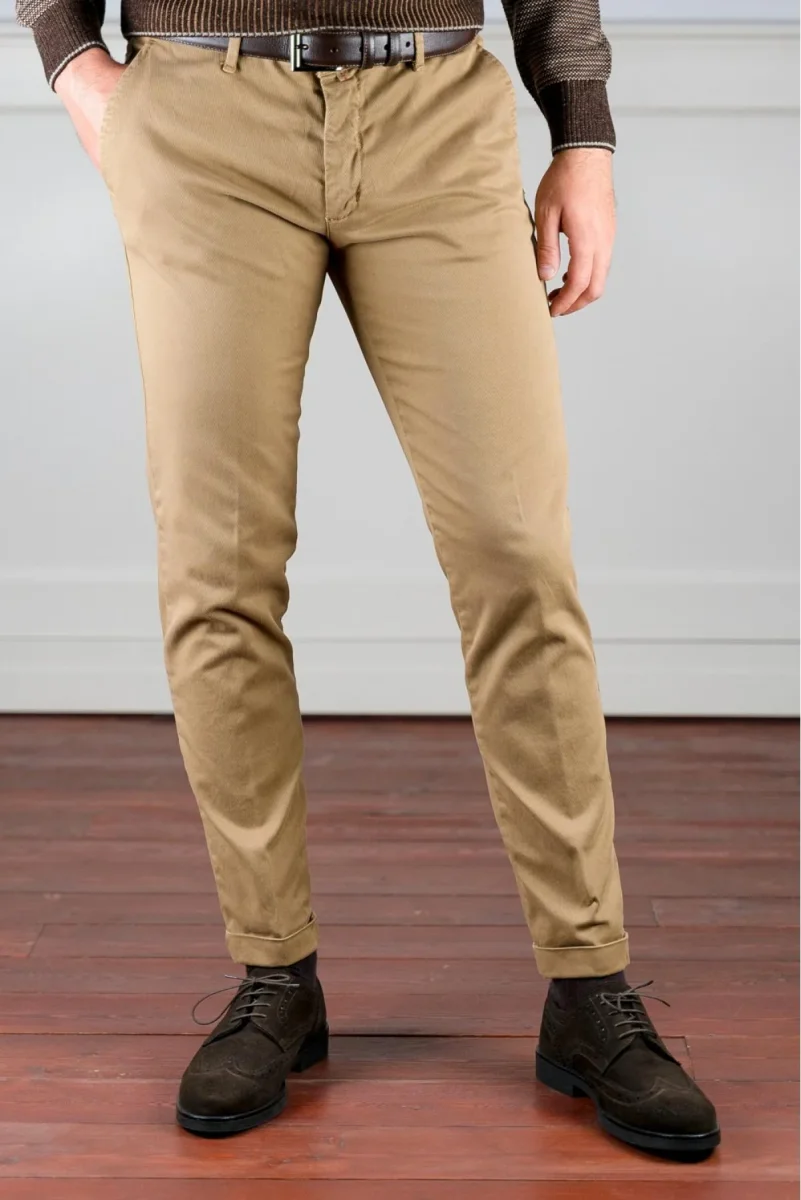 PANTALONE TRAMA DIAGONALE - immagine 7