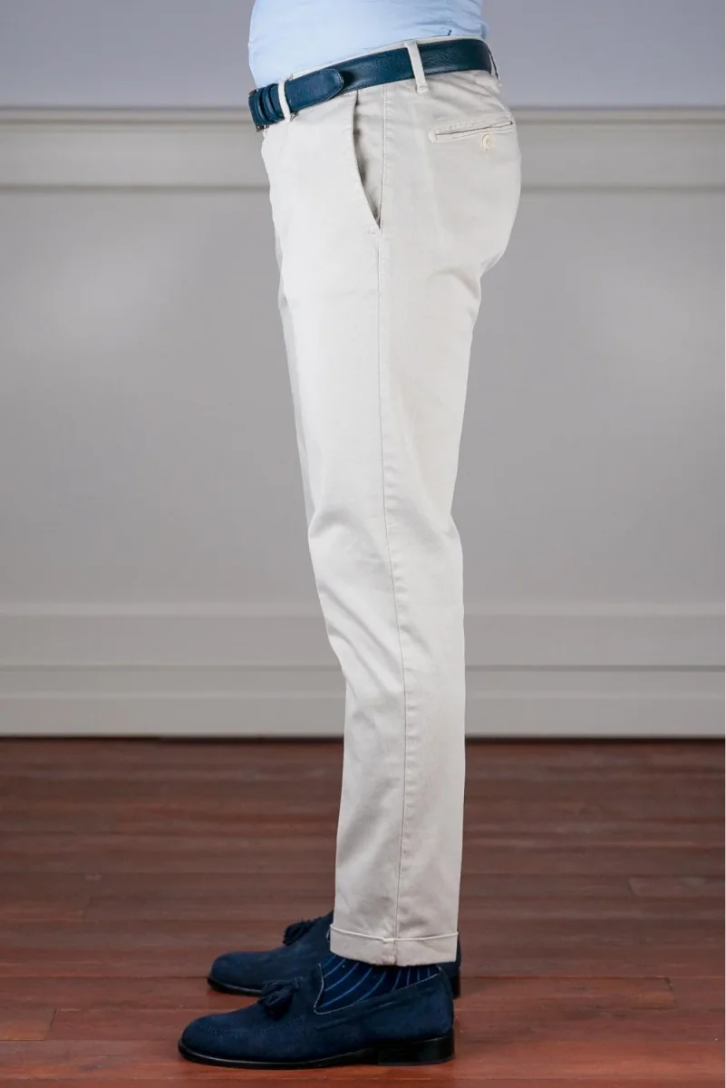 PANTALONE TRAMA DIAGONALE - immagine 3