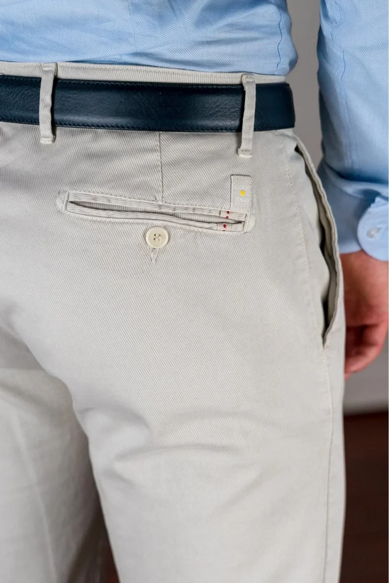PANTALONE TRAMA DIAGONALE - immagine 6