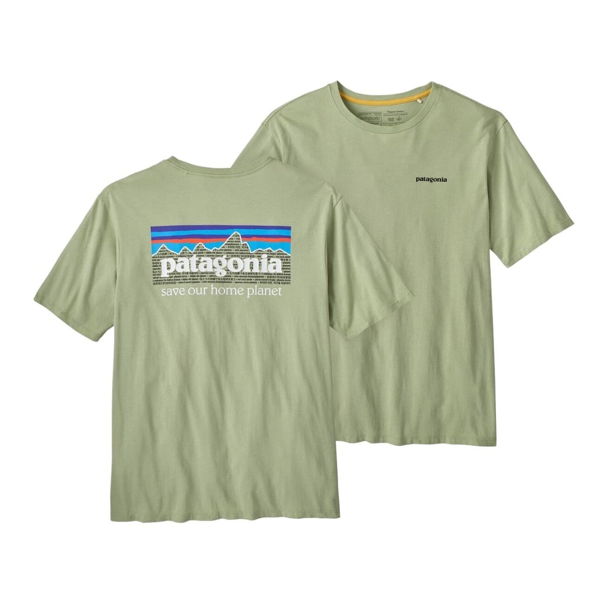 PATAGONIA MEN’S P-6 MISSION ORGANIC T-SHIRT maglietta uomo arrampicata sportswear - immagine 3