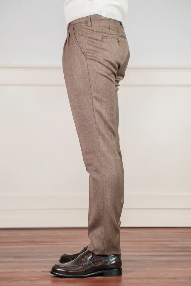 PANTALONE T-A LANA VERGINE CAMPORE DOPPIA PENCE - immagine 3