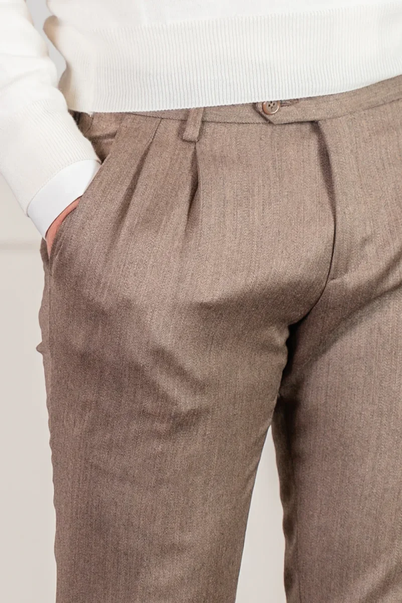 PANTALONE T-A LANA VERGINE CAMPORE DOPPIA PENCE - immagine 5