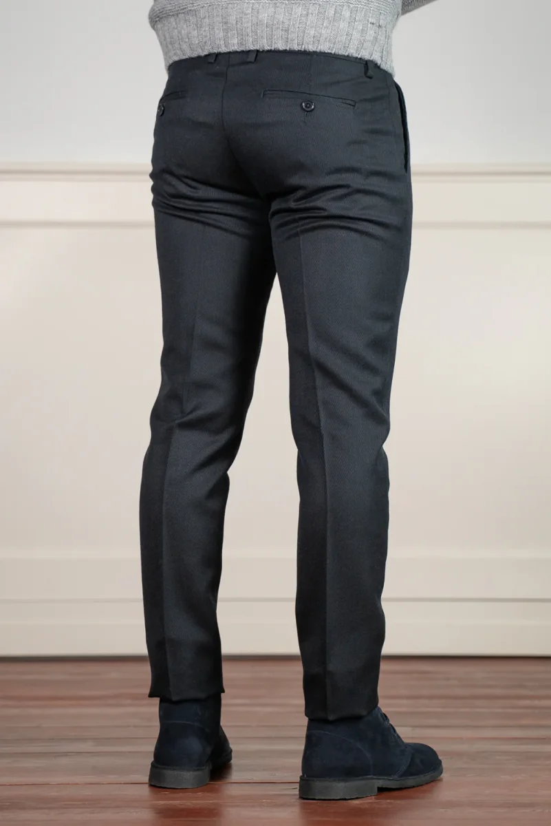 PANTALONE T-A LANA CAMPORE 1 PENCE TRAMA DIAGONALE - immagine 8