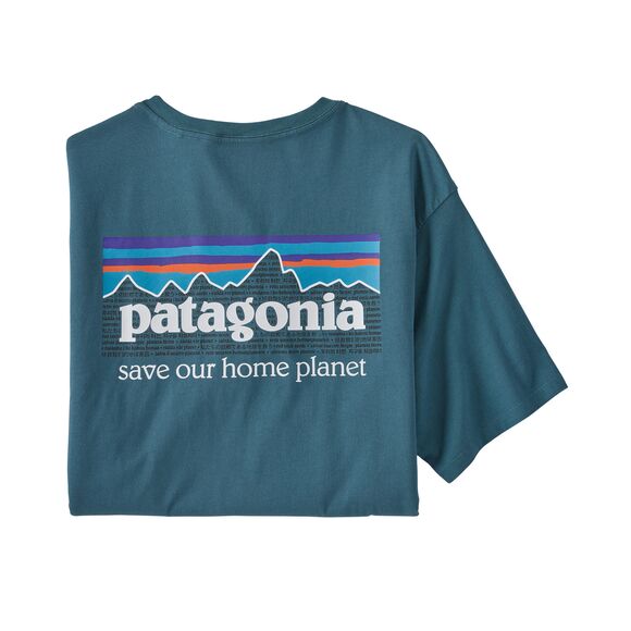 PATAGONIA MEN’S P-6 MISSION ORGANIC T-SHIRT maglietta uomo arrampicata sportswear - immagine 7