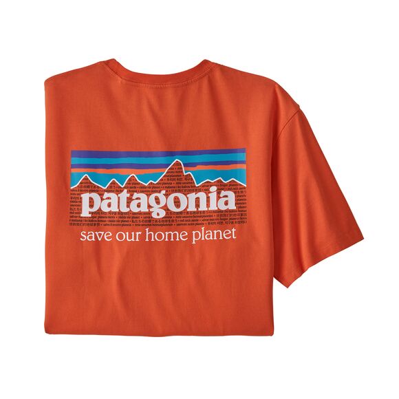 PATAGONIA MEN’S P-6 MISSION ORGANIC T-SHIRT maglietta uomo arrampicata sportswear - immagine 8