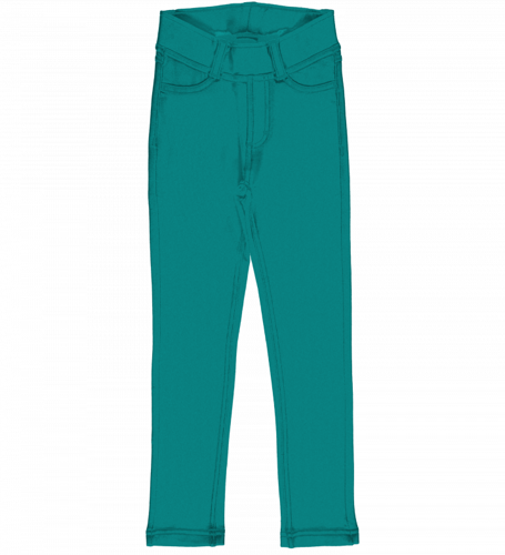 Treggings felpati turchese Petrolio - immagine 2