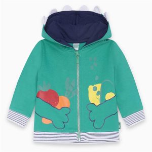 Tuc Tuc Felpa bimbo con cappuccio zip verde con stampa 11280307 healthy life 06