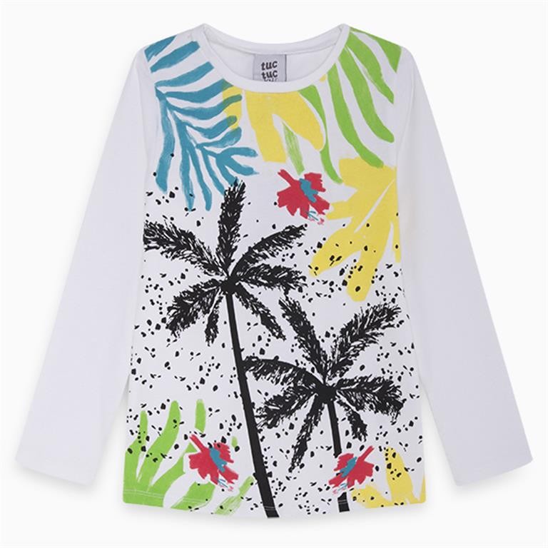 Tuc Tuc MAGLIA JERSEY MANICA LUNGA STAMPE FANTASIA SUNSET B 11280658 05 - immagine 2