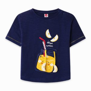 Tuc Tuc T-SHIRT BLU COTONE APPLICAZIONI DETOX TIME 11300152 AZUL