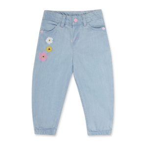 Tuc Tuc pantalone jeans ricamato, elastico interno regolabile tiny critters 11349787 BLU