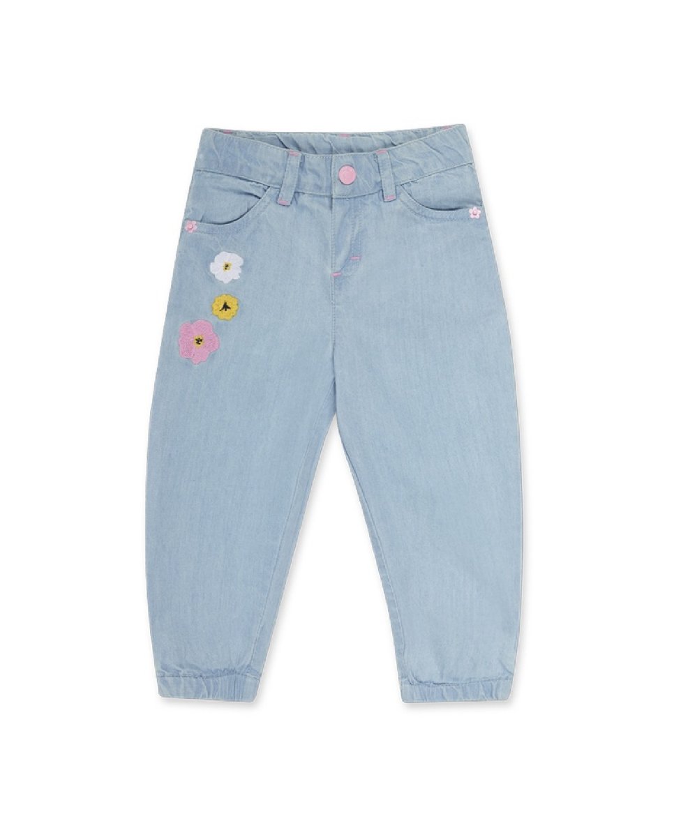 Tuc Tuc pantalone jeans ricamato, elastico interno regolabile tiny critters 11349787 BLU - immagine 2