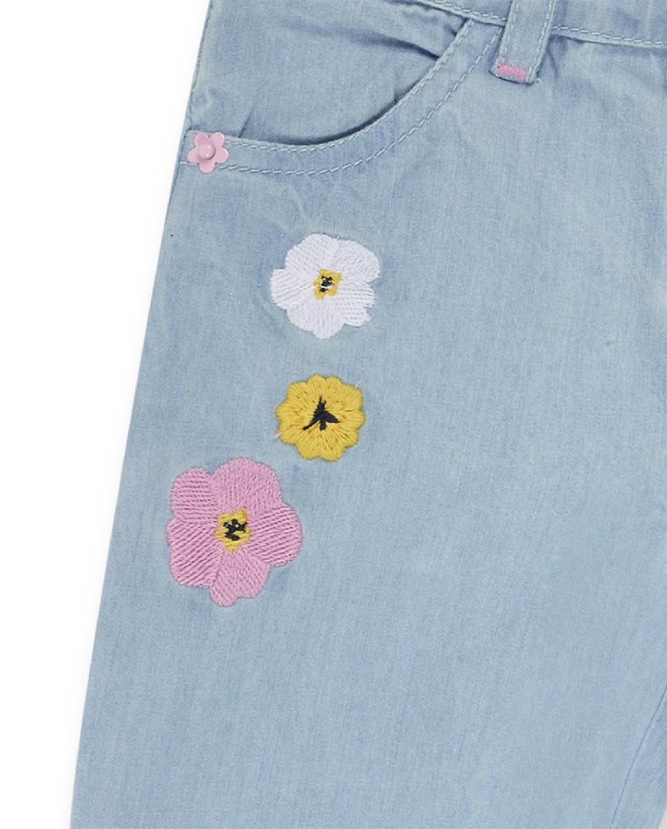 Tuc Tuc pantalone jeans ricamato, elastico interno regolabile tiny critters 11349787 BLU - immagine 3