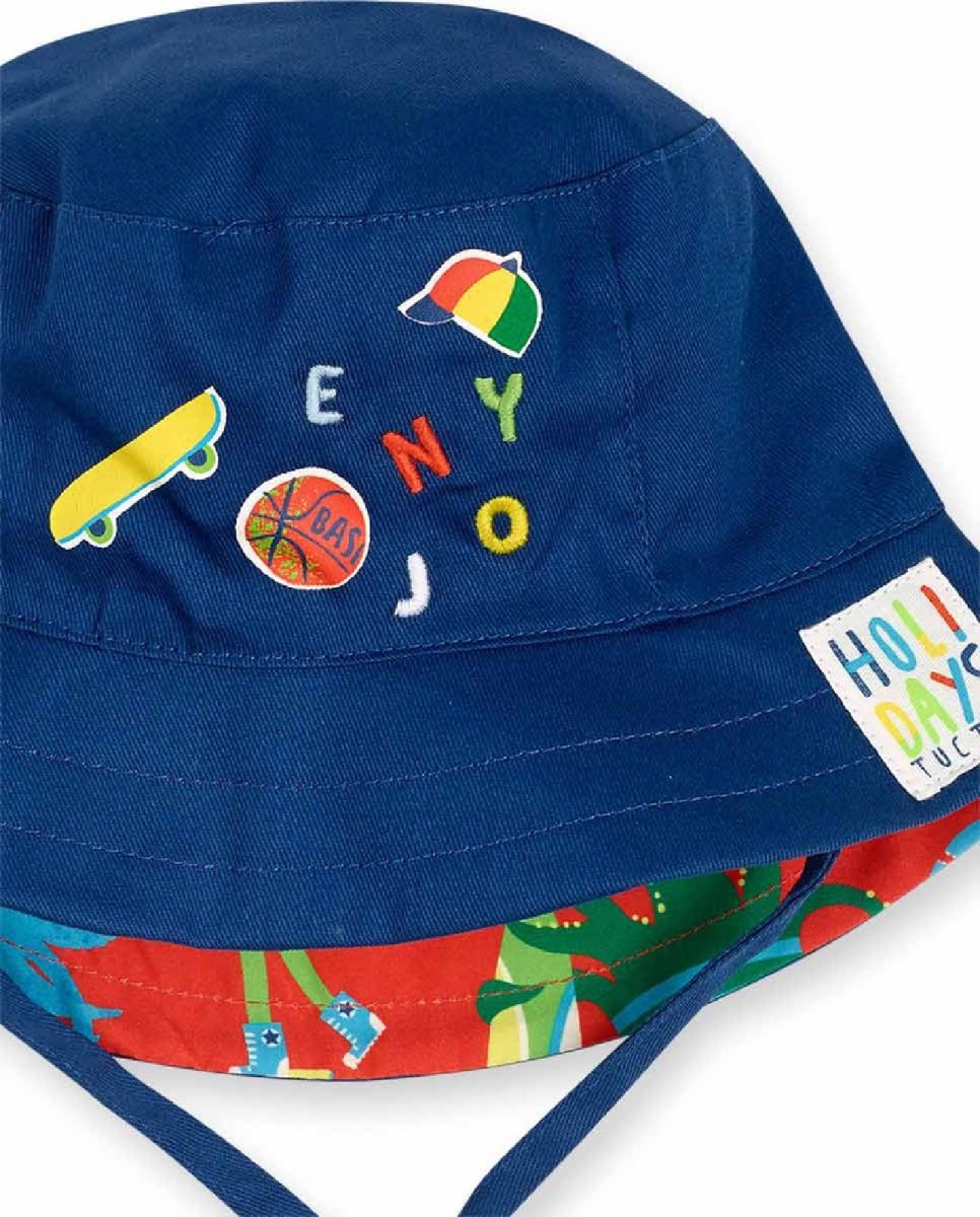 Tuc Tuc berretto double face blu e fantasia holidays 11349517 rosa - immagine 4