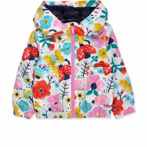 Tuc Tuc giubbotto primaverile con cappuccio fantasia multicolor tiny critters 11349526 rosa