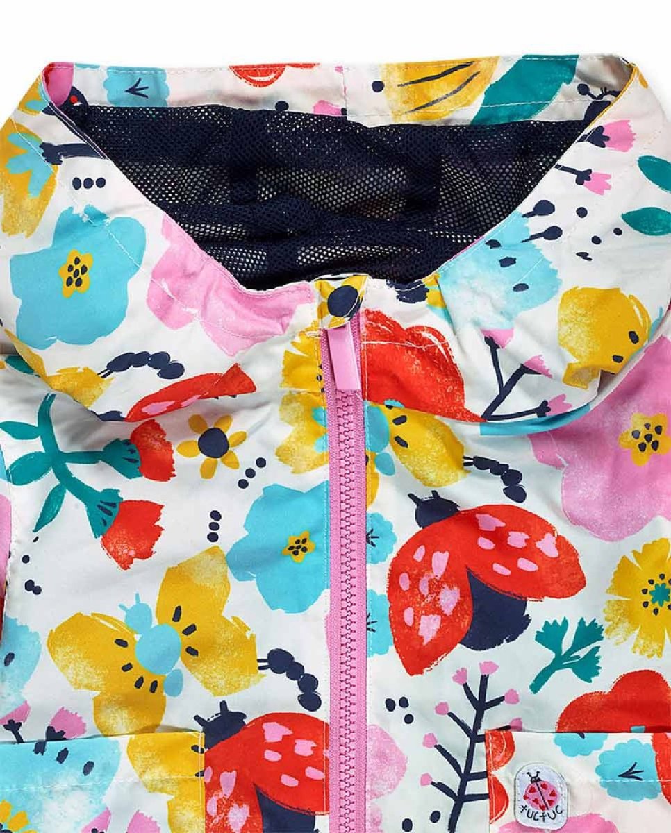 Tuc Tuc giubbotto primaverile con cappuccio fantasia multicolor tiny critters 11349526 rosa - immagine 4