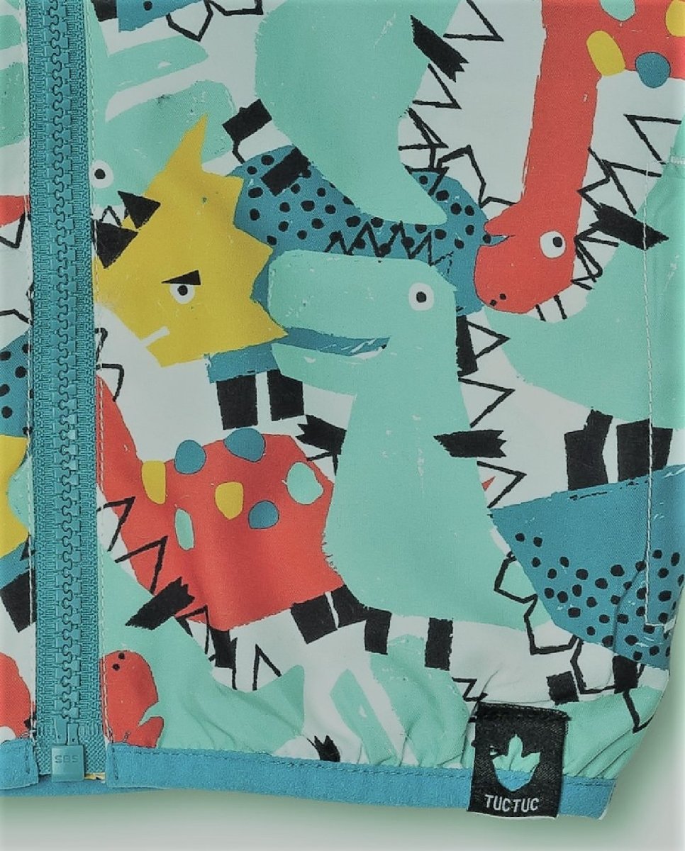 Tuc Tuc giubbotto primaverile con cappuccio fantasia juicy 11349608 VERDE CHIARO - immagine 5