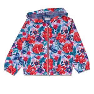 Tuc Tuc giubbotto primaverile con cappuccio, fantsia fiorata, 11349927 rosso