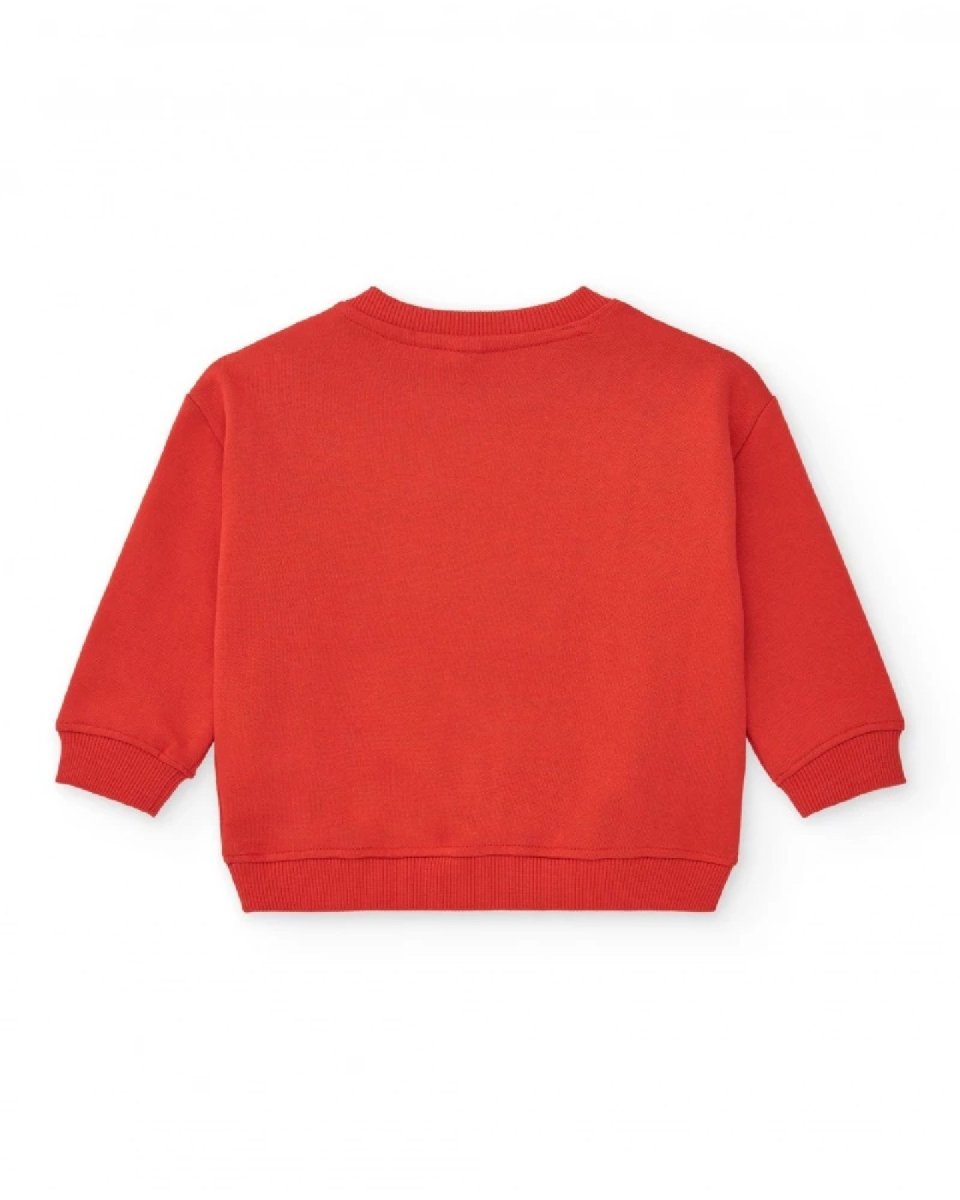 Tuc Tuc Felpa rossa per bambino con leone e orecchie in 3D 11389245 RED - immagine 3