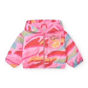 Tuc Tuc Giacca a vento multicolore per bambina con cappuccio e cerniera 11389392 PINK