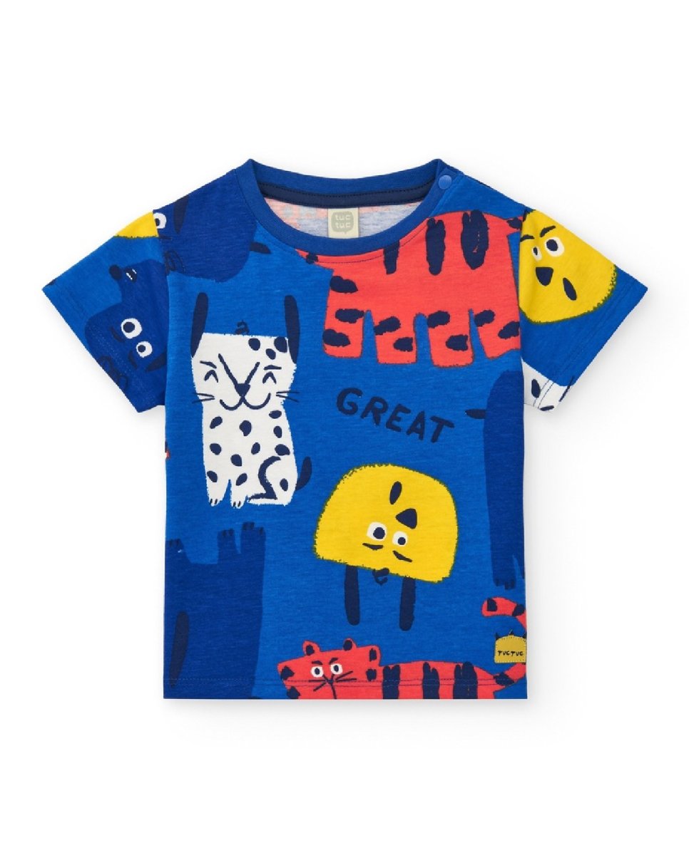 Tuc Tuc Completo per bambino con due t-shirt e pantaloncini blu 11389531 BLUE - immagine 6