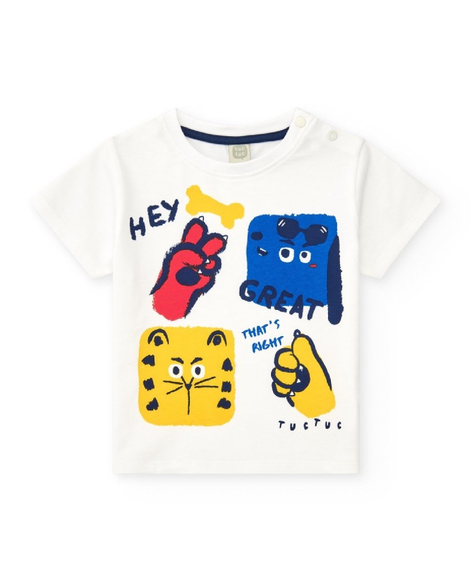 Tuc Tuc Completo per bambino con due t-shirt e pantaloncini blu 11389531 BLUE - immagine 7