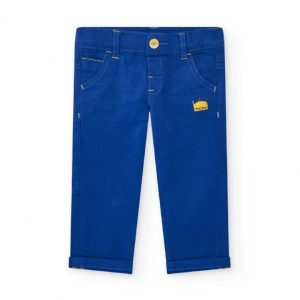 Tuc Tuc Pantaloni per bambino blu con tasche e cuciture gialle 11389534 BLUE