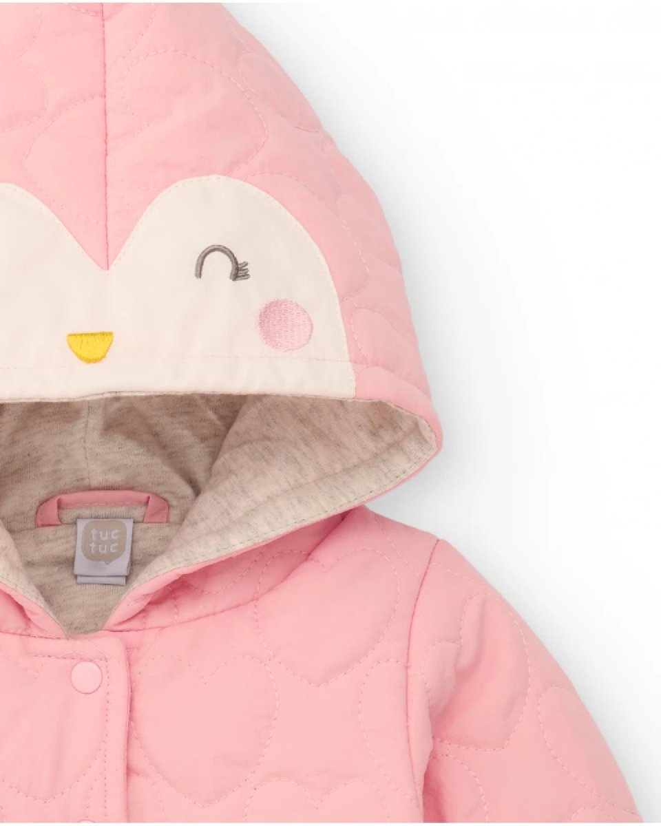 Tuc Tuc Giacca trapuntata per bambina in rosa con cappuccio decorato 11398988 PINK - immagine 5