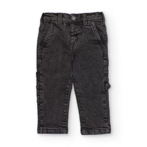 Tuc Tuc Pantaloni cargo per bambino in nero slavato con tasche multiple 11399143 DARK GREY