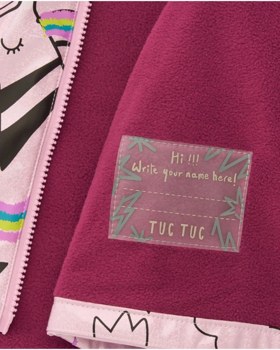 Tuc Tuc Giacca impermeabile con cappuccio per bambina rosa con stampa unicorni 11399377 PINK - immagine 3