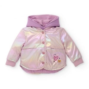 Tuc Tuc Parka rosa lucida con cappuccio per bambina LILAC